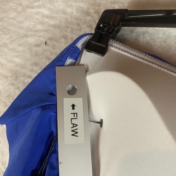 Tommy Hilfiger Women's Ruffled Flounce Blue Strapless One-Piece Swimsuit Size 10 - Picture 6 of 8